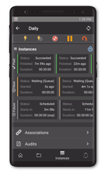 ActiveBatch Mobile Ops provides secure, on-the-go, real-time information and alerts on critical workflows and processes. ActiveBatch Mobile Ops provides secure, on-the-go, real-time information and alerts on critical workflows and processes.