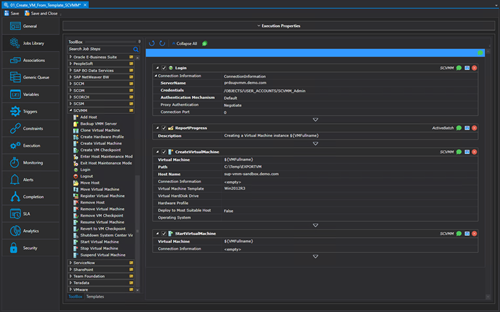 ActiveBatch Extension for System Center Virtual Machine Manager